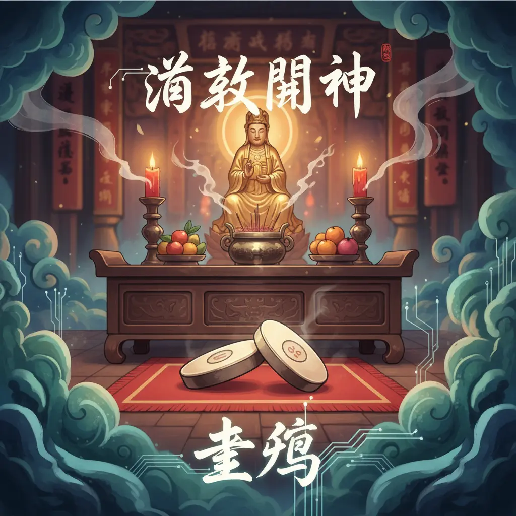 道教問神 - 聖筊